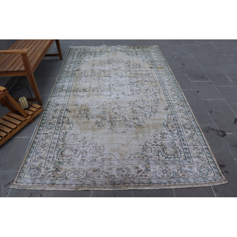Grand tapis turc rétro kurde - tapis Anatolian orange vif pour salle à manger ou cadeau