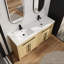 Meuble-lavabo autoportant de 60 po avec lavabo en résine et rangement à fermeture en douceur-1655423673