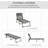 Folding Chaise Lounge with 5-level Reclining Back-1854356935