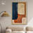 Blue And Cream II Canvas Midcentury Abstract Wall Art by Art Remedy-104321602-111664730