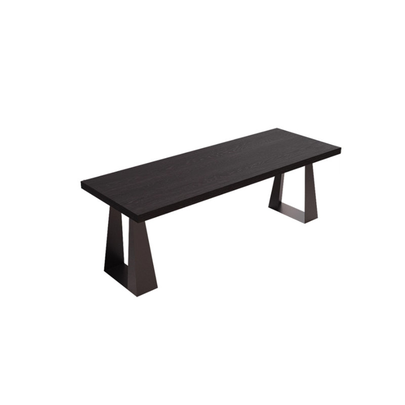 Bureau rectangulaire en pin noir 70,87 po, H 29,53 po x l 70,87 po x P 23,62 po