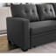 Convertible Upholstered Sectional Sofa With Pull-Out Chaise-1515953430