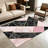 Marble Geometric Pink carpet-easy to clean, machine-washable, soft and comfortable; suitable for door mats, kitchens, living rooms, bedrooms, corridors, and laundry areas. Easy to clean, durable carpet for home decoration.-129132065