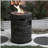 32000 BTU, CSA certified, 20-inch diameter circular outdoor gas fire pit, includes 2.5 kg volcanic stone and rain cover, magnesium oxide cultural stone surface treatment, more suitable for outdoor gardens-79003209