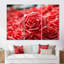 Red Floral Rhythmic Radiance - art mural géométrique-367193815-367193817