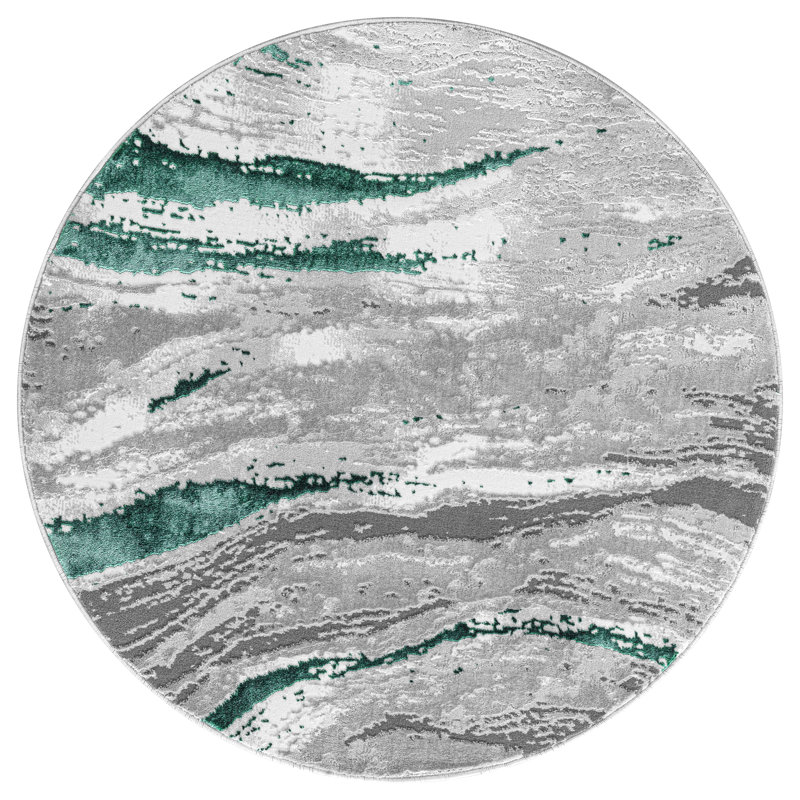 Solid Colour Area Rug, Round 120 cm