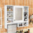 Wall-Mount Mirror Cabinet with 5 Adjustable Shelves