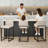 Bar Stools Set, Modern Counter Height Bar Stools with Back and Footrest, Upholstered Barstools Chairs for Kitchen Island Dining Room Bar-178803584-178803590