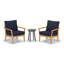 Mera 3-Piece Club Chairs and Eiland Table Chat Set-2038659899