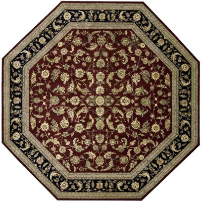 Tapis oriental en laine touffeté à la main Oakleaf