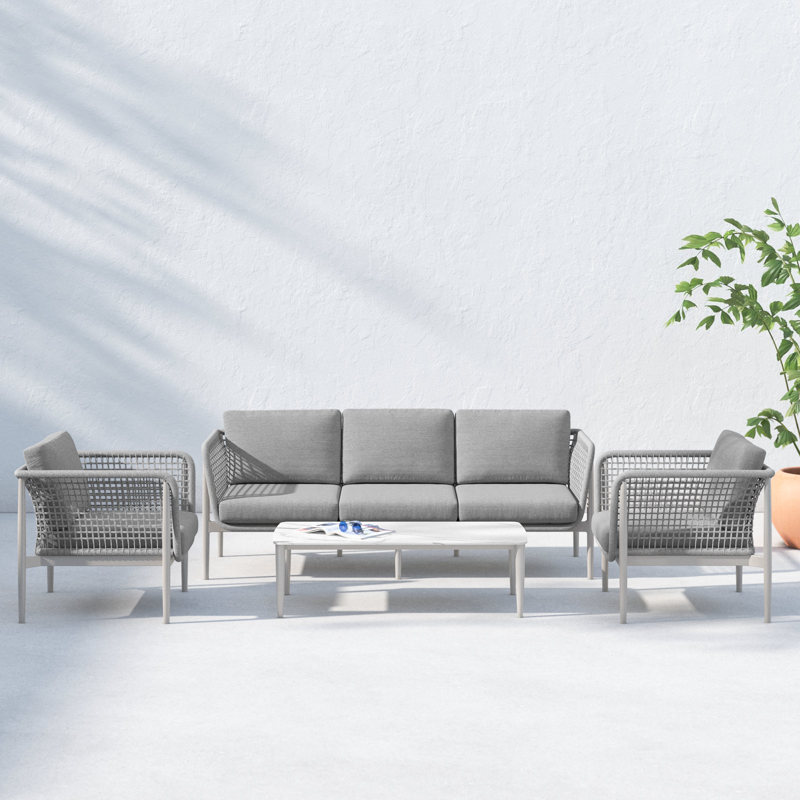 Buffolino 5 - Person Patio Seating Group