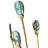 Delphos 6 - Light Wrought Iron Dimmable Teardrop Chandelier