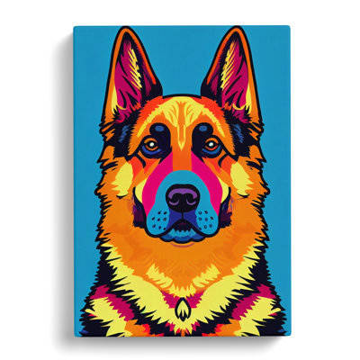 CAN-V0523-1066X German Shepherd Pop - Wrapped Canvas Print