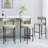 28" Boucle Upholstered Metal Counter Stool-992528422-992528420
