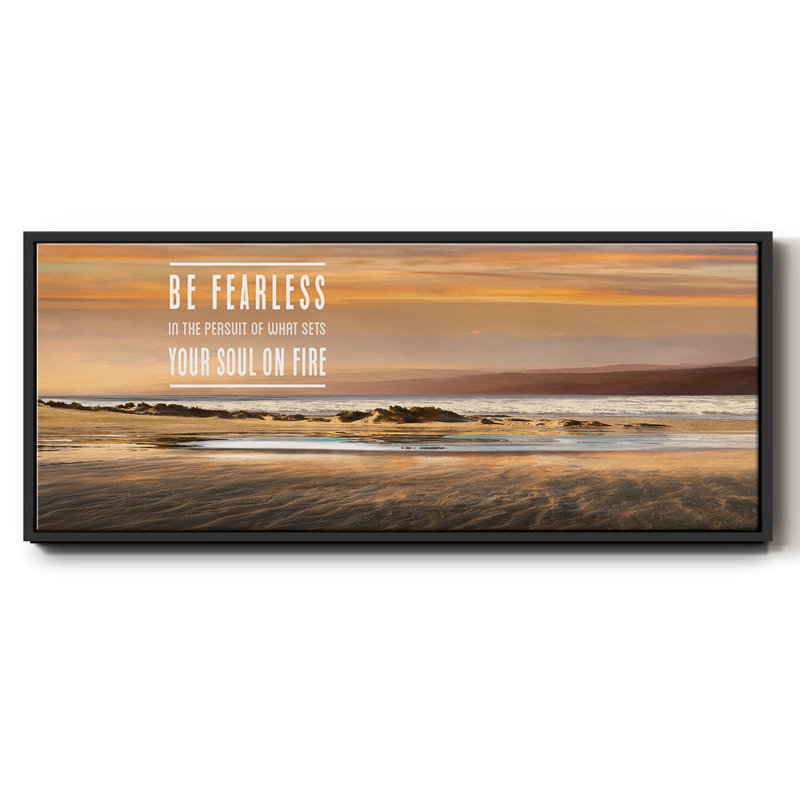 Be Be Fearless - Toile encadrée, H 12 po x l 30 po