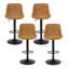 Swivel Upholstered Adjustable Height Counter Stool with Metal Frame-1992063749-1992063864