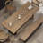 Brown Rectangular Solid Wood Dining Table-134075884