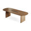 Bureau d'écriture ovale en bois massif Nut-Brown-626625757-626625758