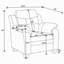 Fauteuil d'appoint rembourré et rembourré Winchell