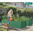 Seiter 6X3x2ft Metal Outdoor Raised Garden Bed with gloves,Silver-192052840-192052841