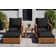 Crelake Teak 2 - Person Patio Conversation Sets with Cushions