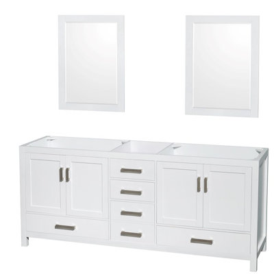 Sheffield 79" Double Bathroom Vanity Base Only