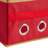 Winston Porter Gift Wrapping and Ribbon Storage Organizer Box in Red