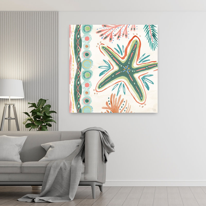 Étoile de mer côtière IV, art côtier, H 48 po x l 48 po