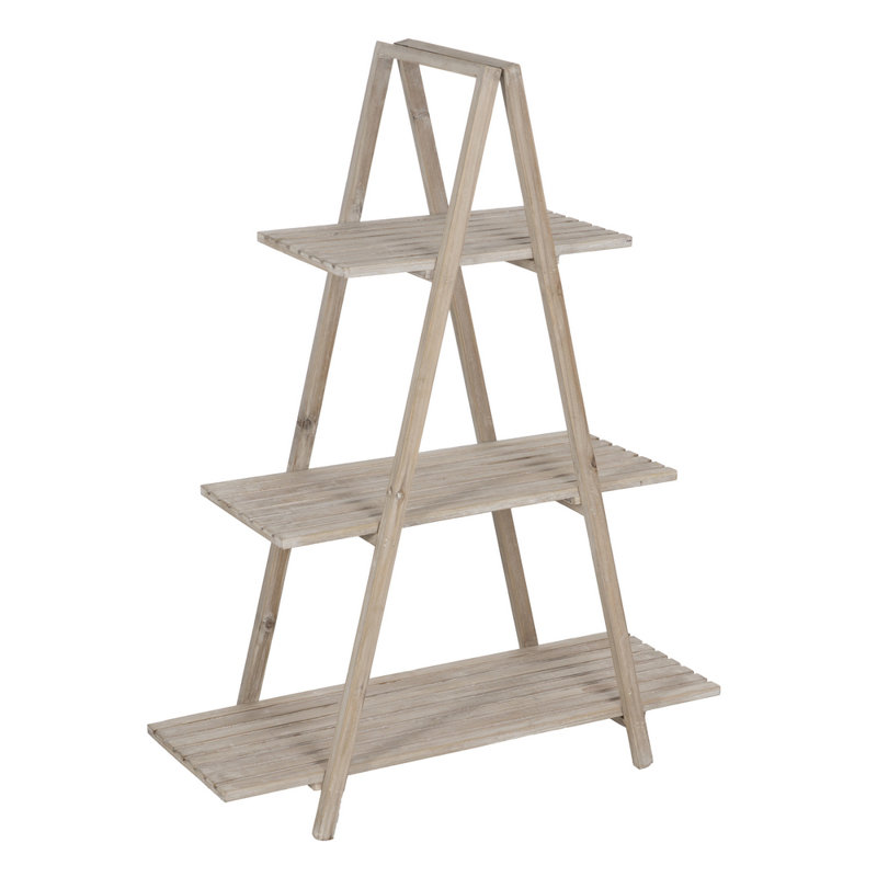 Hossain 98cm W Solid Wood Shelving Unit
