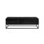 Banc de lit de 149 cm avec base en métal et rangement, velours noir-133700782-133700784