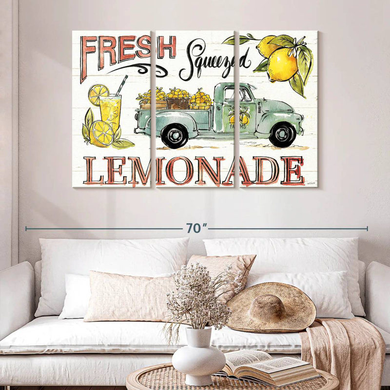 Plaque murale «Lemonade Stand I», H 32 po x l 50 po