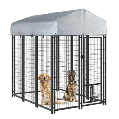 Enclos pour chien en acier