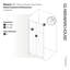 Aurora 40 in. x 78 in. Fully Frameless Fluted Radius Single Fixed Shower Panel-1063697404-971204067