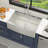 33" L X 22" W Single Bowl Drop-In Stainless Steel Farmhouse Kitchen Sink