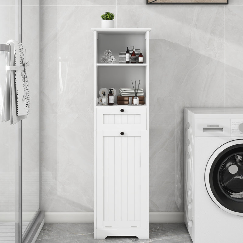 Armoire de trieuse à lessive blanche Space