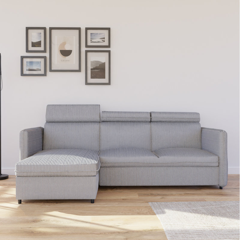 3 Seater Sofa Bed, Grey