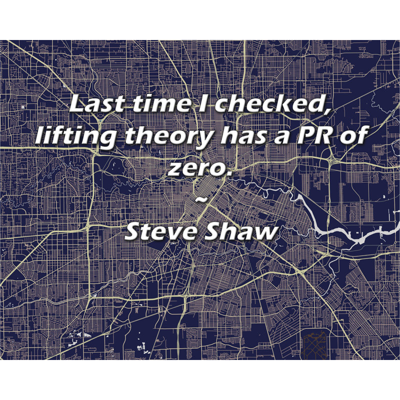 Trinx Gallery Wrapped Canvas By Steve Shaw: "Last time I checked, lifting theory has a PR of