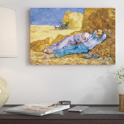 'Noon, or the Siesta, after Millet, 1890 ' by Vincent van Gogh Print on Canvas