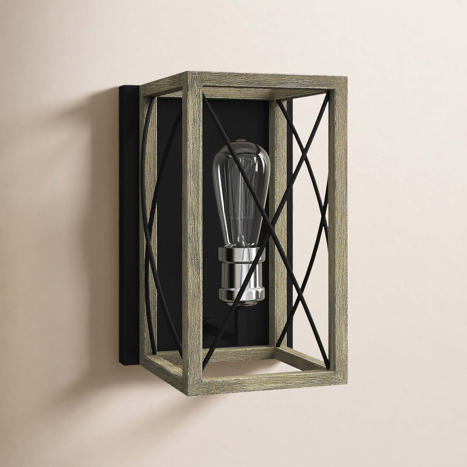 Single Light Dimmable Flush Mounted Sconce