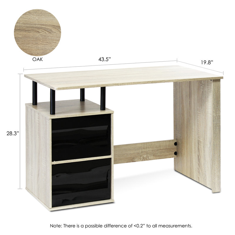 Bureau d'ordinateur Anya, Chêne