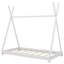 Lit plateforme simple avec structure triangulaire