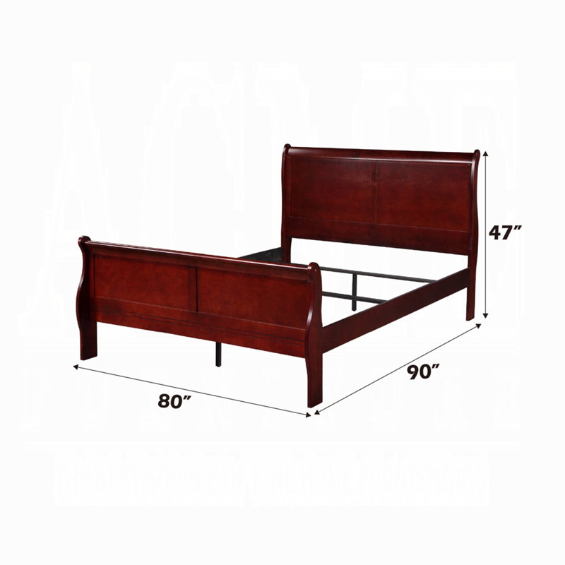 Louis Philippe Bed, Cherry, King