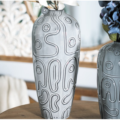 Vase de table en céramique modern Hellman