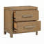 Table de chevet 2 tiroirs avec prises USB