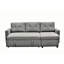 Canapé-lit modulaire convertible en forme de L, mobilier d'appoint élégant, canapé-lit escamotable pour petits espaces et salons-426864865