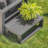 Rectangular Metal Outdoor Side Table , 27.6'' in. W 15.7'' in. D