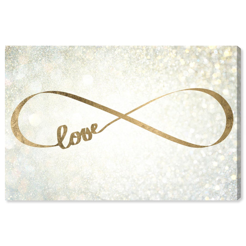 Citations et dictons «Sparkle Love» - impression, H 30 po x l 45 po, Toile tendue