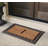 Butterfield Paisley Border Monogrammed Coir & Rubber Doormat, 30" x 48" – Heavy-Duty, Fade-Resistant Outdoor Mat in Bronze-1409866922