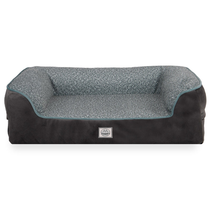 Jungolica Orthopedic Pet Bed, 55cm H x 35cm W x 18cm D, Teal/Grey