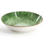 Elama Oceanus 16 Piece Porcelain Double Bowl Dinnerware Set in Green
